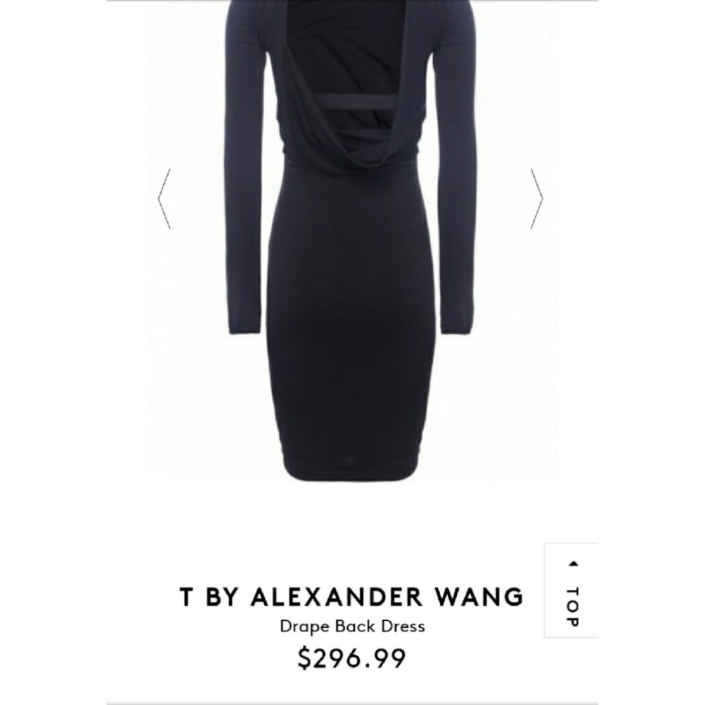 NWT T by Alexander Wang Drape Back Dress